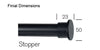 Cameron Fuller 32mm Metal Curtain Pole Stopper Finial