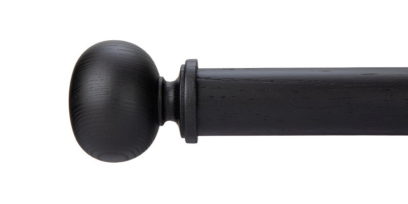 Byron & Byron Delano 35mm Curtain Pole Black Ash