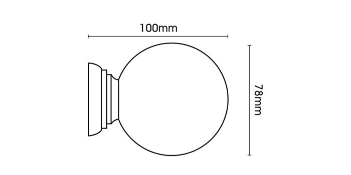 Hallis Hudson Origins 45mm Ball Finial Wooden Curtain Pole