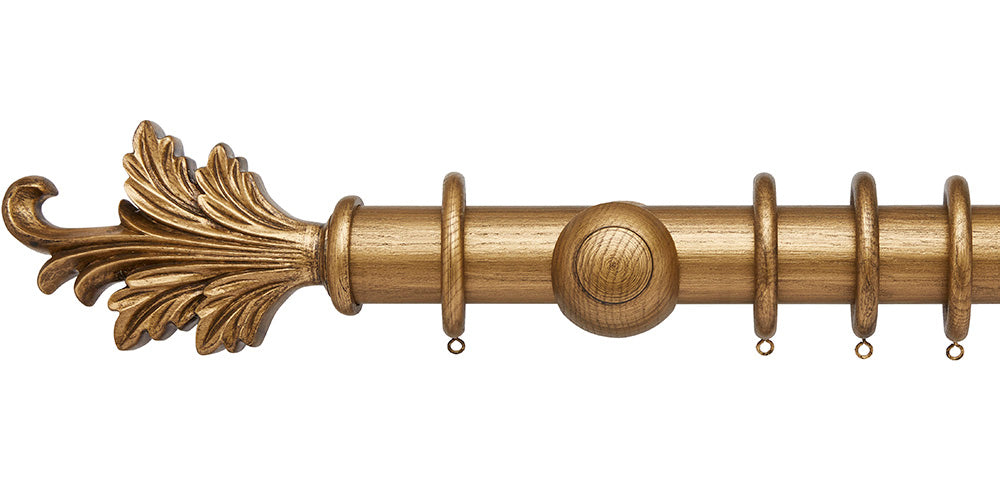 Hallis Hudson Ashbridge 45mm Baroque Gold Curtain Pole Tatton Finial