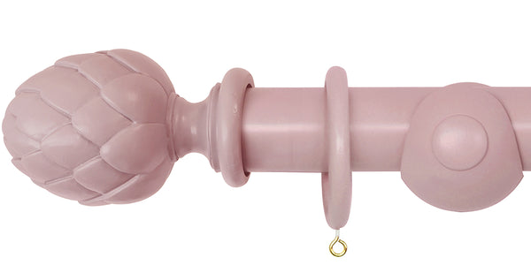 Laura Ashley 40mm Dark Blush Handcrafted Curtain Pole