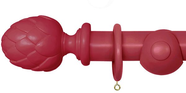 Laura Ashley 40mm Pale Cranberry Handcrafted Curtain Pole