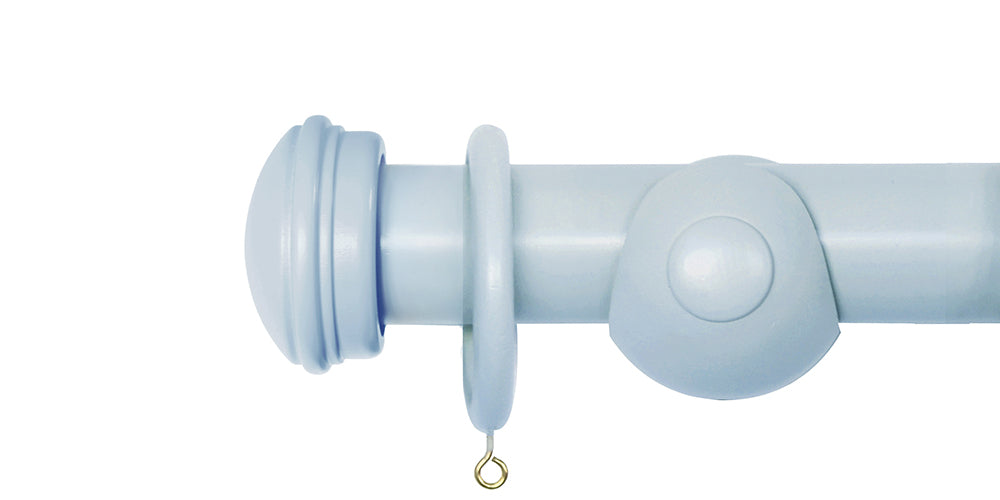 Laura Ashley 40mm Chalk Blue Handcrafted Curtain Pole