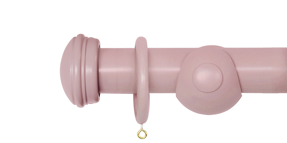 Laura Ashley 40mm Dark Blush Handcrafted Curtain Pole