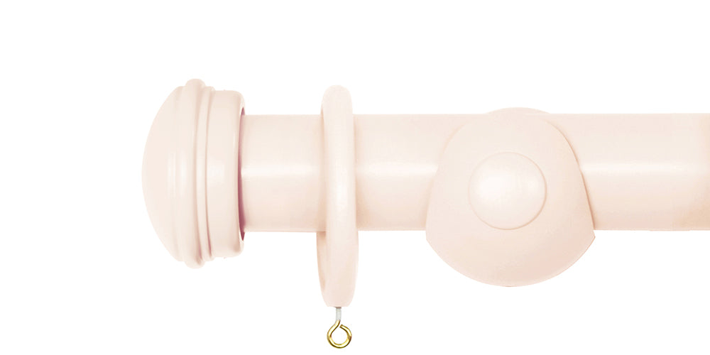 Laura Ashley 40mm Pale Chalk Pink Handcrafted Curtain Pole