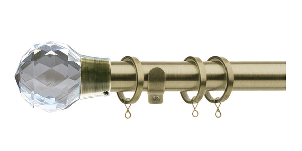 Jones Quartz 28mm Metal Curtain Pole