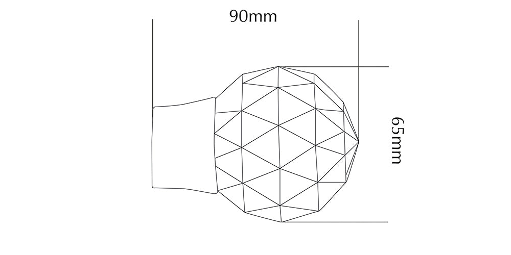 Jones Quartz 28mm Metal Curtain Pole