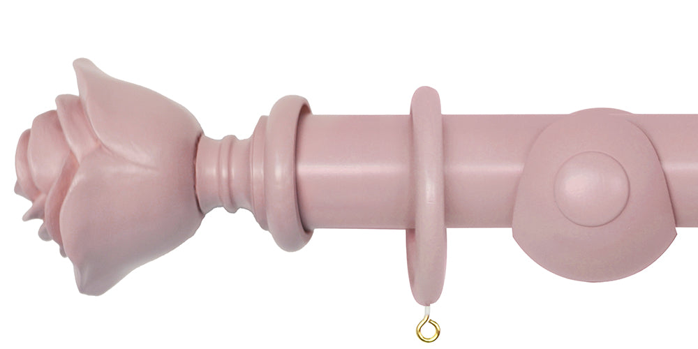 Laura Ashley 40mm Dark Blush Handcrafted Curtain Pole