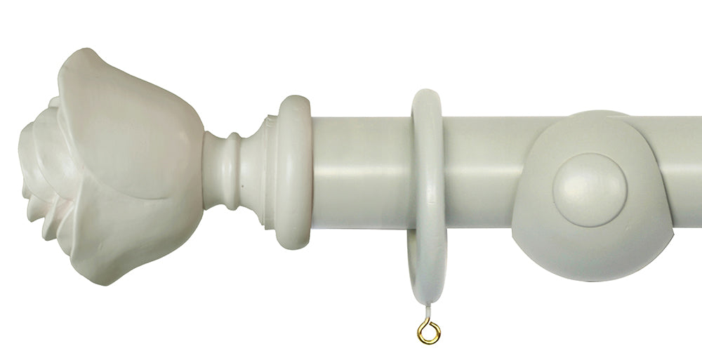 Laura Ashley 40mm Sage Leaf Handcrafted Curtain Pole