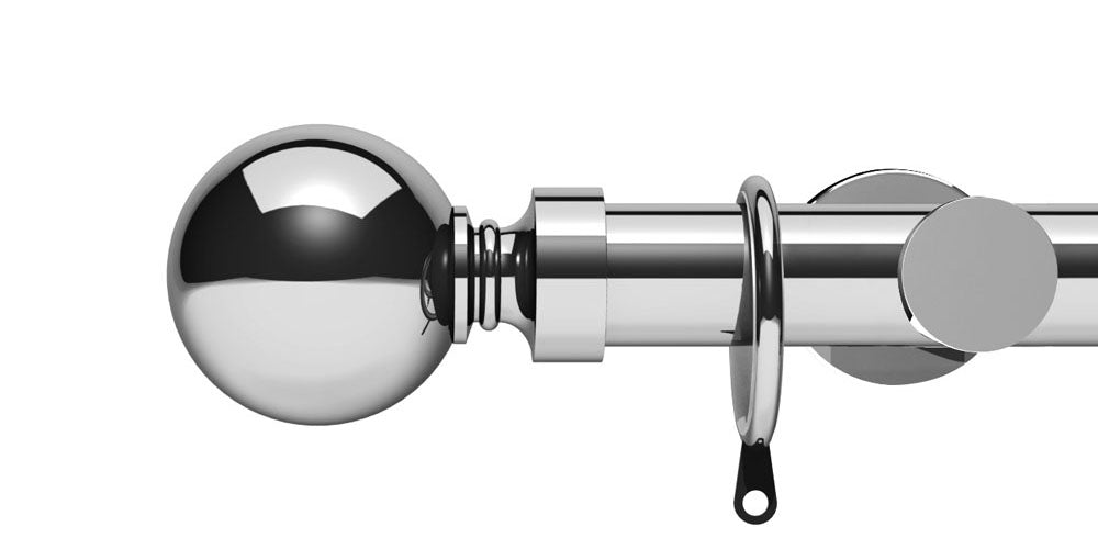 Integra Elements Belgravia 28mm Chrome Curtain Pole