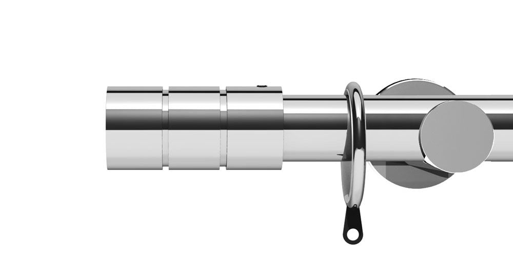 Integra Elements Brooklyn 28mm Chrome Curtain Pole