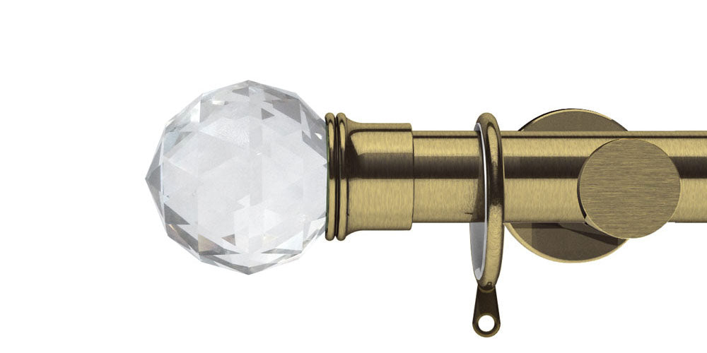 Integra Elements Capella 28mm Antique Brass Curtain Pole