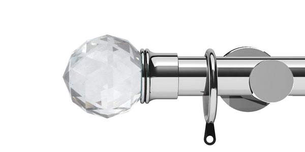 Integra Elements Capella 28mm Chrome Curtain Pole