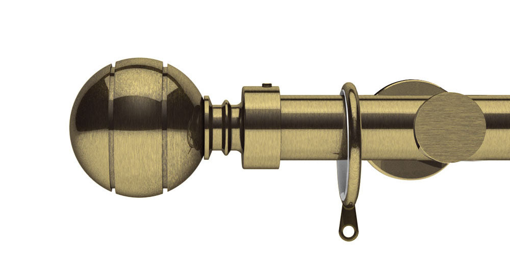 Integra Elements Lexington 28mm Antique Brass Curtain Pole