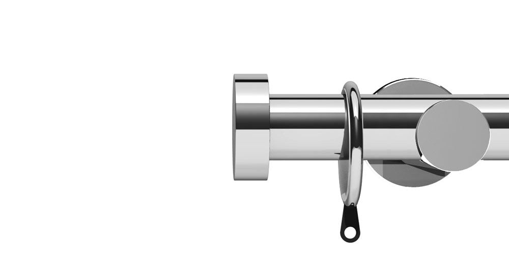 Integra Elements Stud 28mm Chrome Curtain Pole