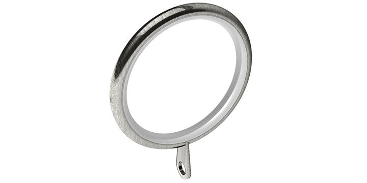 Integra Elements 28mm Satin Steel Curtain Rings