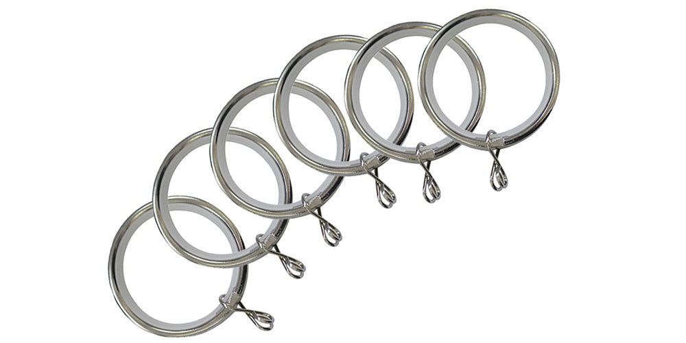 Jones Interiors Cosmos Chrome Extra Rings 28mm Pole