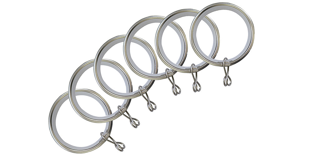 Jones Interiors Cosmos Matt Nickel Extra Rings 28mm Pole