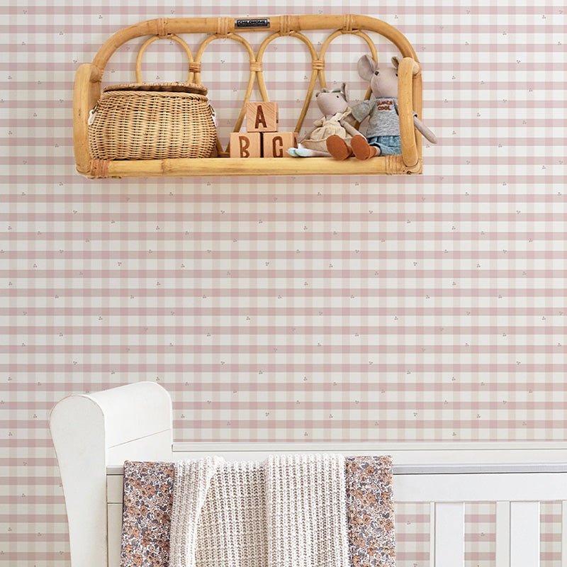 Laura Ashley Gingham Wallpaper - Finesse Home Interiors