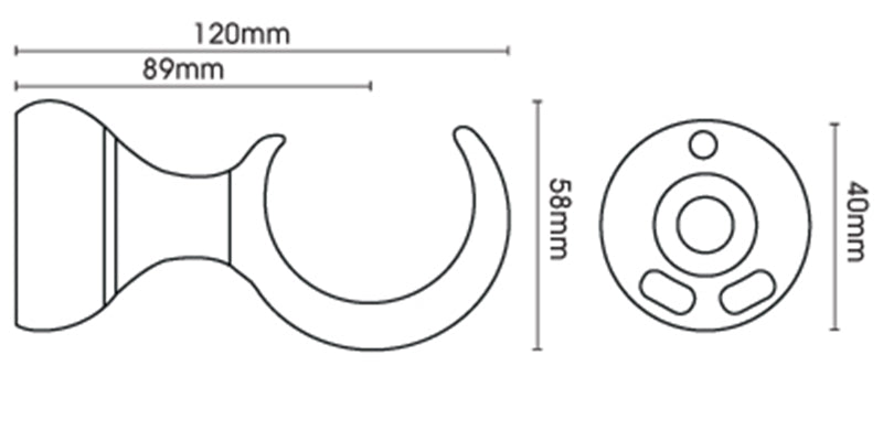 Hallis Hudson Eden 35mm Sisal Curtain Pole Ball Finial