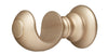 Hallis Museum 55mm Curtain Pole Satin Oyster Asher Finial