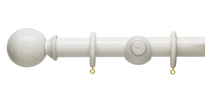 Hallis Hudson Origins 45mm Ball Finial Wooden Curtain Pole