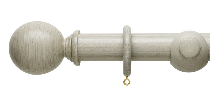 Hallis Hudson Origins 45mm Ball Finial Wooden Curtain Pole