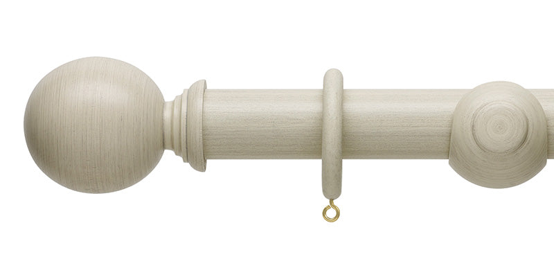 Hallis Hudson Origins 45mm Ball Finial Wooden Curtain Pole