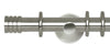 Hallis Neo Original 28mm Stainless Steel Effect Curtain Pole Stud Finial Cylinder Bracket - Curtain Poles Emporium