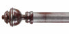 Byron & Byron 33mm Classic Wood Dusty Pink Curtain Pole Aercolaneum Finial - Curtain Poles Emporium