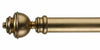 Byron & Byron 33mm Classic Wood Gilt Leaf Mecca Curtain Pole Aercolaneum Finial - Curtain Poles Emporium