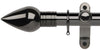 Galleria Metals 35mm Black Nickel Curtain Pole Teardrop Finial - Curtain Poles Emporium