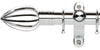 Galleria Metals 35mm Chrome Curtain Pole Caged Spear Finial - Curtain Poles Emporium