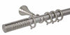 Hallis Neo Premium 28mm Stainless Steel Effect Curtain Pole Wired Barrel Finial - Curtain Poles Emporium