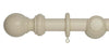 Hallis Woodline 28mm Cream Curtain Pole - Curtain Poles Emporium