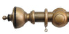 Jones Cathedral 30mm Antique Gold Curtain Pole Exeter finial - Curtain Poles Emporium