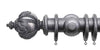 Jones Grande 63mm Pewter Curtain Pole Rope Finial - Curtain Poles Emporium